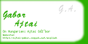 gabor ajtai business card